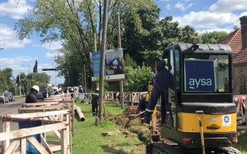 AySA reactivó las obras de cloacas en Tigre que estaban paralizadas