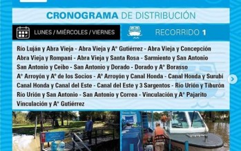AySA anunció el recorrido de abastecimiento permanente de agua para los isleños