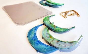 Vicente López: un diseñador industrial fabrica máscaras con tapitas de botellas