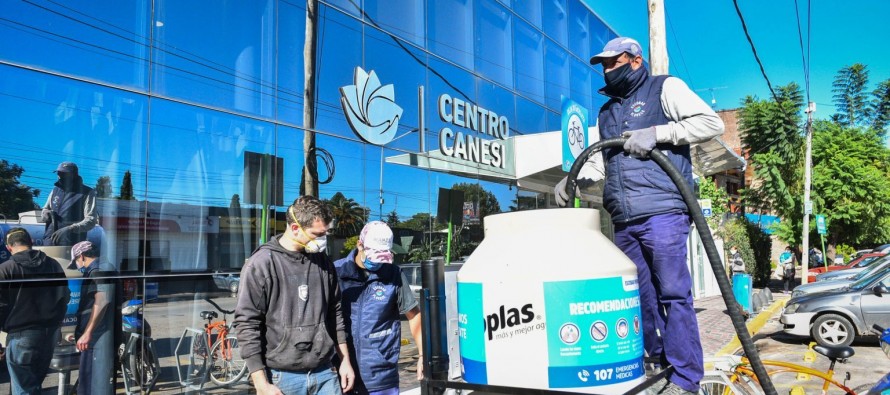 Escobar: la Municipalidad instala tanques de agua comunitarios para extremar las medidas de higiene