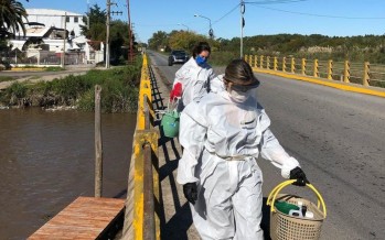 La Autoridad del Agua tomó muestras del arroyo Claro en Malvinas Argentinas y Tigre