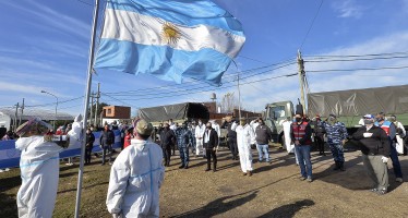 En el barrio San Jorge, el Municipio de Tigre y el Ejército conmemoraron el Día de la Bandera