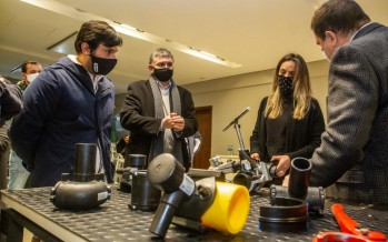 Malena Galmarini recorrió las instalaciones del Grupo DEMA