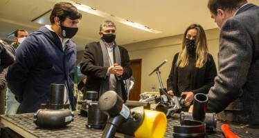 Malena Galmarini recorrió las instalaciones del Grupo DEMA