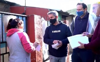 Tigre: concejales del Frente Renovador entregaron tarjetas telefónicas a vecinos y vecinas del barrio San Jorge