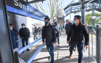 Juan Andreotti firmó convenios con Trenes Argentinos para construir nuevos paseos aeróbicos, parques y plazas