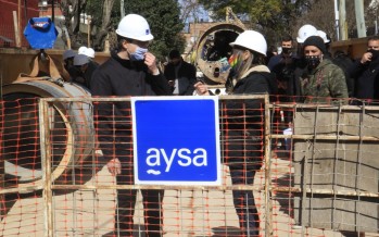 Malena Galmarini y Lucas Ghi visitaron una obra que va a expandir las cloacas para más de 42 mil vecinos y vecinas de Morón