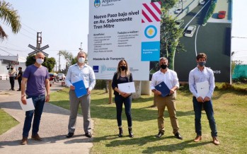 AySA firmó un convenio con San Fernando para la construcción de obras complementarias en un túnel