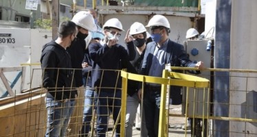 El ministro de Infraestructura de Provincia recorrió obras de la cuenca del río Reconquista