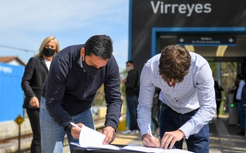 San Fernando presentó una cámara térmica en la estación de Virreyes y anunció un nuevo espacio público