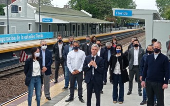 El ministro de Transporte de la Nación inauguró la renovada estación Florida, en Vicente López