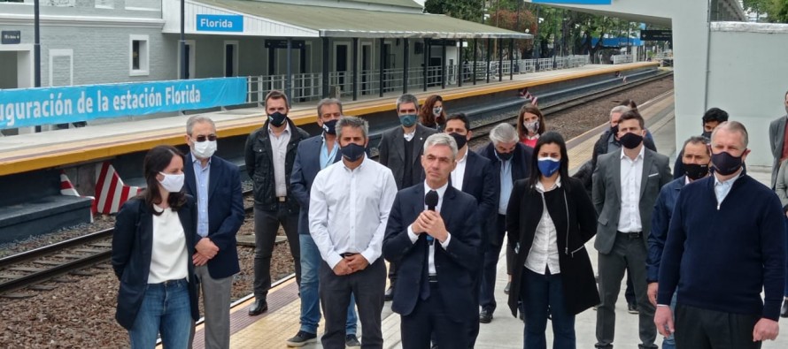 El ministro de Transporte de la Nación inauguró la renovada estación Florida, en Vicente López