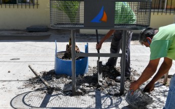 El Municipio de San Fernando colocó cestos de basura en donde se construirá el Parque Fate