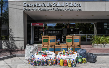 Eco Sanfer recicló 400 kilos de papel y tapitas de plástico junto con el Hospital Garrahan