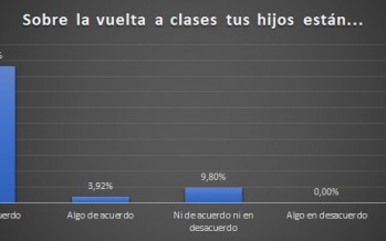 Tigre: la mayoría de las familias expresa que sus hijos están muy de acuerdo con las clases presenciales