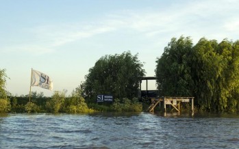 Una nueva isla apareció frente a las costas de San Isidro
