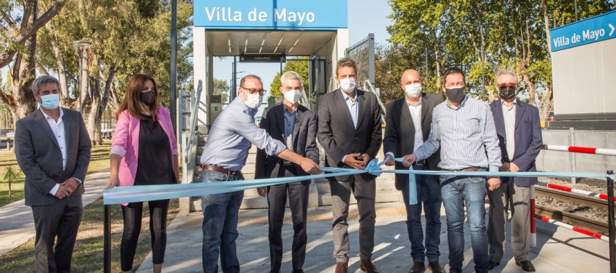 Inauguraron la renovada estación ferroviaria Villa de Mayo