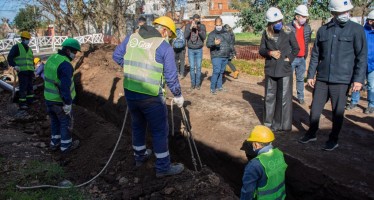 Avanza la obra que llevará agua potable a 6 mil habitantes del Barrio Monterrey en Pilar