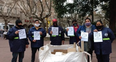 Ley de Envases con Inclusión Social: trabajadores se manifiestan en San Fernando