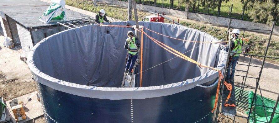 La construcción del primer biodigestor de Escobar entró en su última etapa