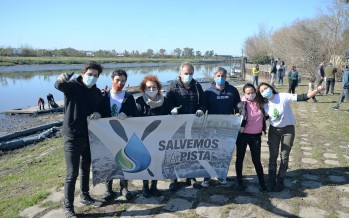 Nueva jornada de limpieza de la Pista Nacional de Remo de Tigre