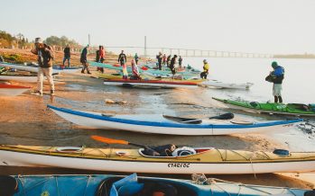 Llegó a Buenos Aires la caravana de kayaks que reclama la Ley de Humedales