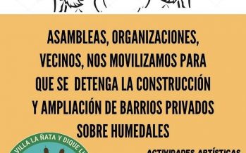 “Carpinchada en Nordelta” contra la ampliación de barrios privados sobre los humedales