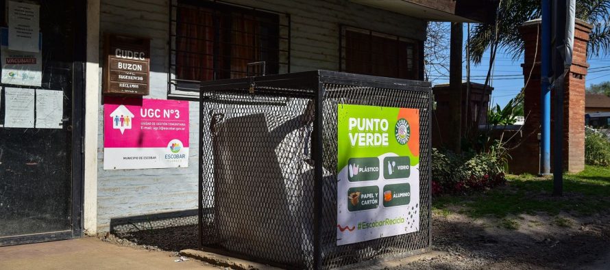 La Municipalidad de Escobar incorporó nuevos puntos verdes para separación de residuos