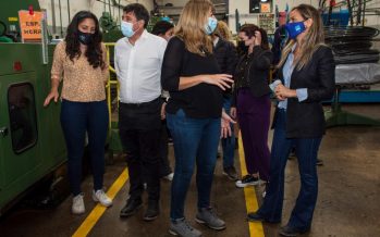 Malena Galmarini en Tres de Febrero: “Empresarios y trabajadores están juntos apostando por el país”