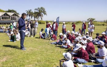 Los alumnos que bautizaron las nuevas islas de San Isidro fueron a conocerlas