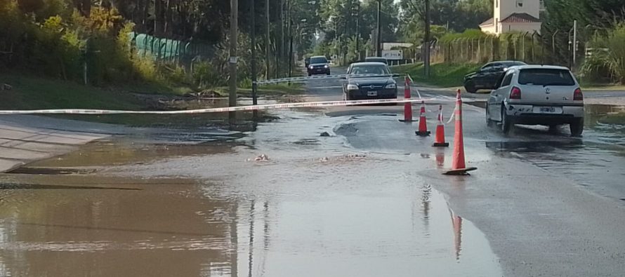 AySA finalizó la reparación de la rotura de una importante cañería en Tigre