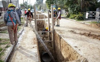 Detalle de obras de agua y cloacas que AySA realiza en la zona norte