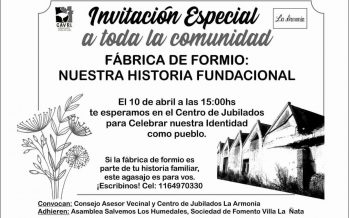 Vecinos de Dique Lujan convocan una “ronda de memoria” en defensa de la fábrica de formio