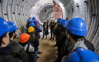 Estudiantes de escuelas técnicas visitaron la obra del aliviador Alto Perú en San Isidro