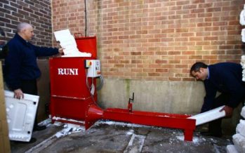 Creando Conciencia y el municipio de San Martín adquirieron una máquina para reciclar telgopor