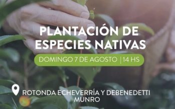 Vicente López: Jornada de plantación de especies nativas