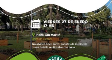 Escobar brindará un taller de huerta en la plaza San Martín