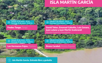 Histórico: la Isla Martín García tendrá programación cultural para el verano