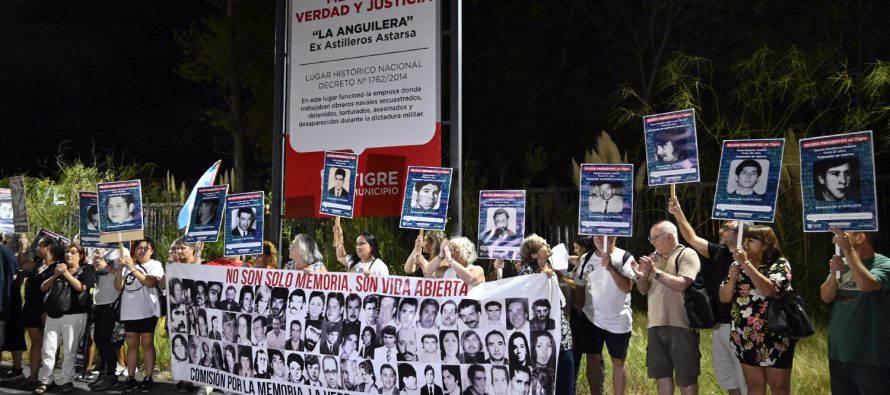 Semana de la Memoria en Tigre: marcha al ex astillero Astarsa y Siluetazo