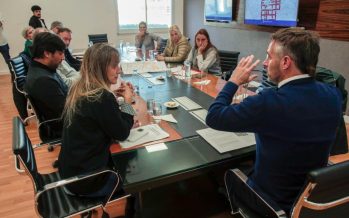 Malena Galmarini y Federico Achaval se reunieron para supervisar los avances de las obras que AySA está ejecutando en Pilar