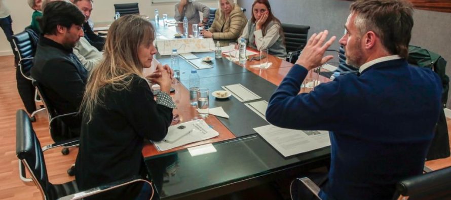 Malena Galmarini y Federico Achaval se reunieron para supervisar los avances de las obras que AySA está ejecutando en Pilar