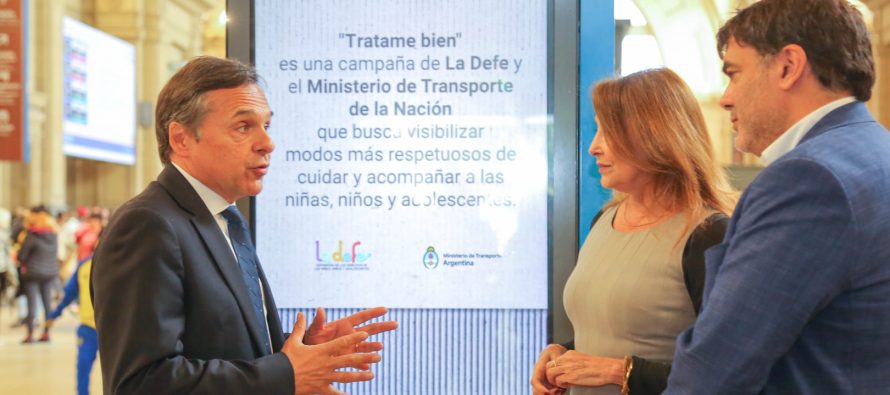 Impulsan una campaña de concientización sobre el buen trato a niños y adolescentes en estaciones y terminales