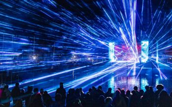 San Isidro inauguró una nueva etapa del Parque Público del Puerto con un show de lásers