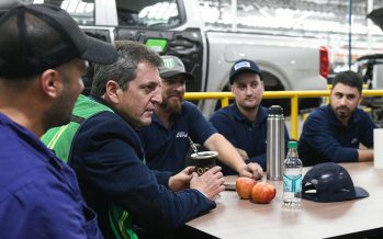 Massa en la planta de Ford en Pacheco: “Somos lo que bajamos el Impuesto a las Ganancias sin prometerlo”