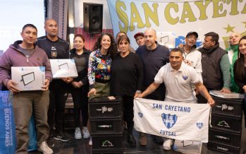 El Ministerio de Ambiente de la Provincia entregó materiales a clubes barriales de San Isidro