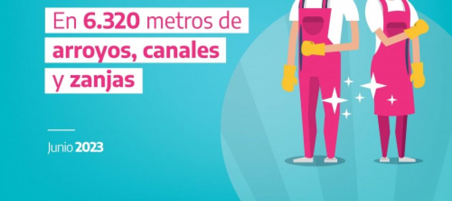 Recursos Hídricos realizó operativos de limpieza en arroyos, canales y zanjas