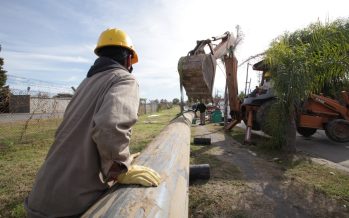 AySA realiza trabajos para mejorar la presión y la distribución del servicio de agua potable en San Fernando