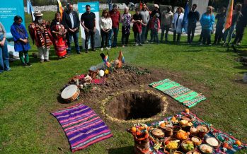 Con sahumos ancestrales y caracolas sagradas, celebraron la Pachamama en la Isla Martín García