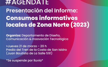 Presentan una investigación sobre el consumo informativo en zona norte