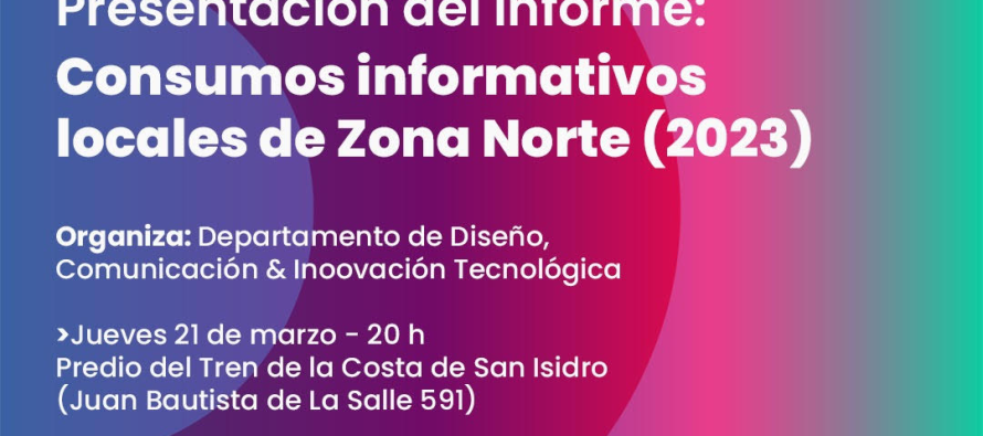 Presentan una investigación sobre el consumo informativo en zona norte